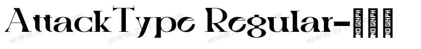 AttackType Regular字体转换